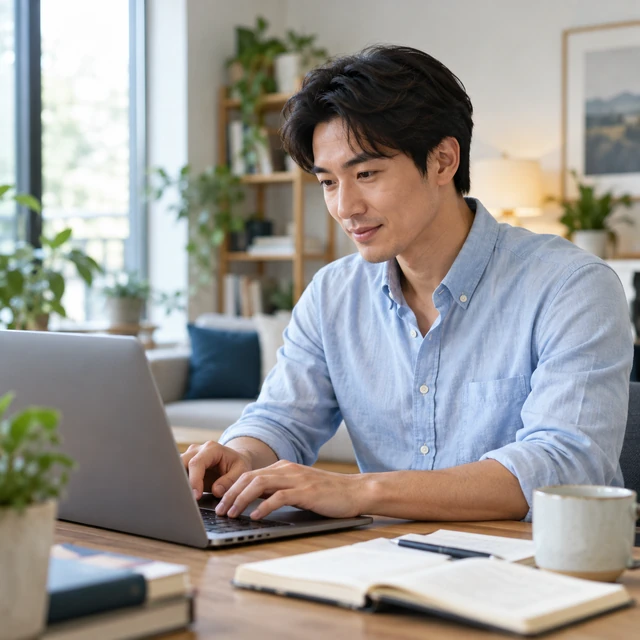 Rédaction d’une réponse professionnelle sur ordinateur